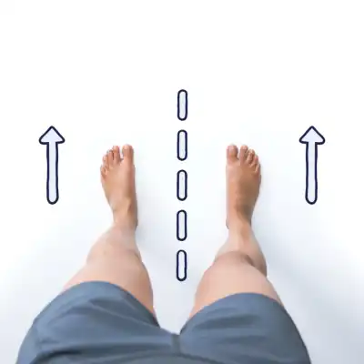 My feet stay parallel